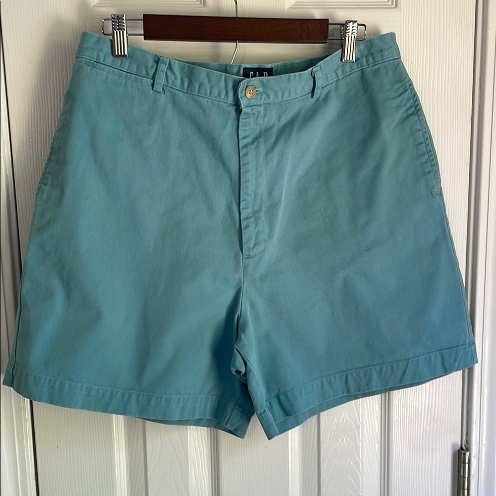 GAP Women's Teal Preppy Boho Bermuda Shorts